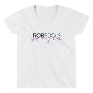 ROB FOOKS Women's Casual V-Neck Shirt